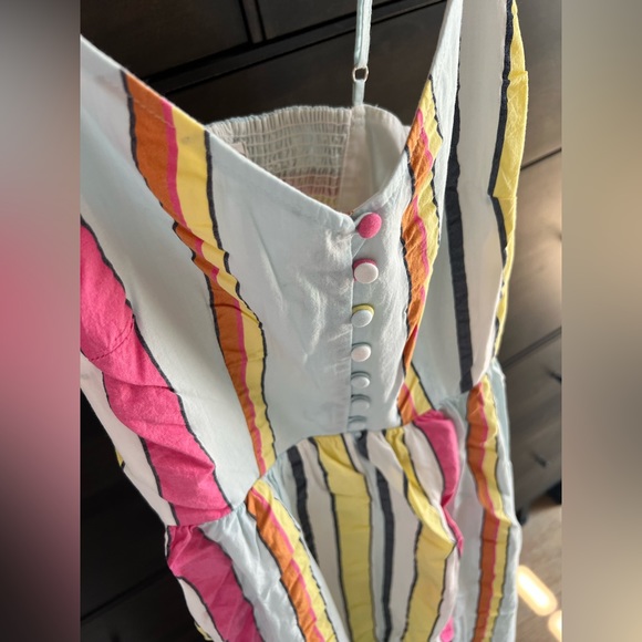 NWT J. Crew Womens Striped Maxi Dress in Multicolor Stripes. Size 0. - Picture 3 of 7